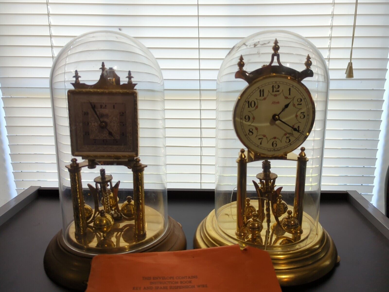 Vintage Schatz & Kundo Anniversary Clock With Key & Original Instructions Lot