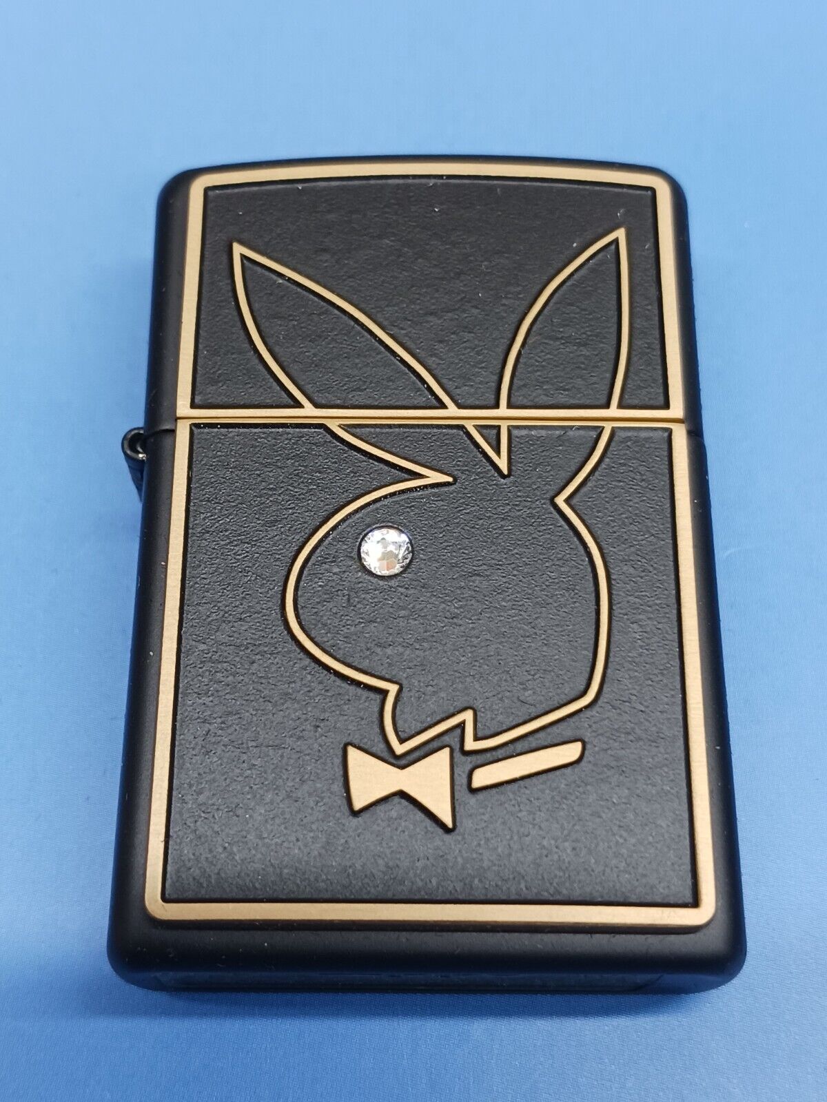Zippo Playboy Bunny with Swarovski Crystal 28816 Black Matte