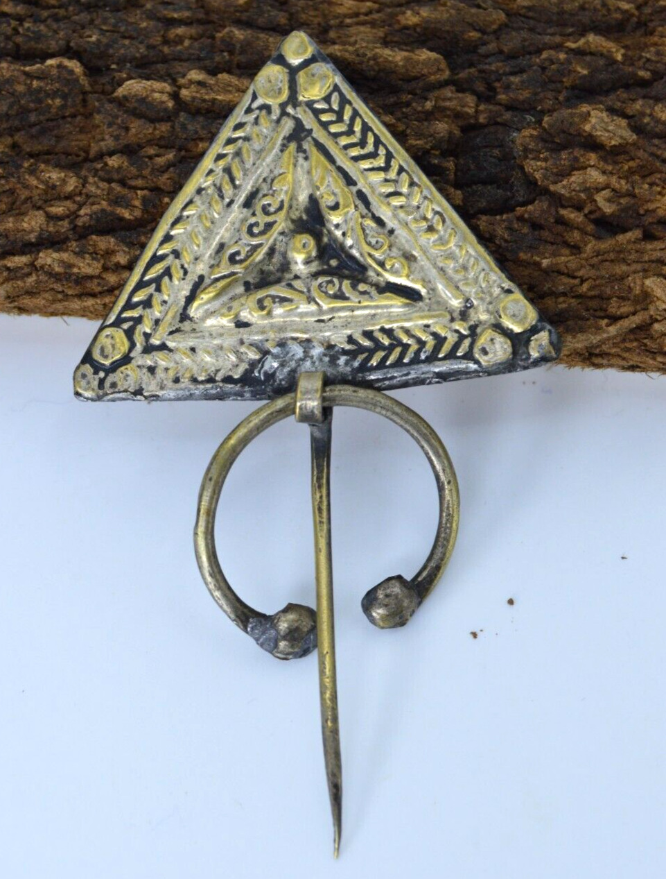 Ancient Solid Bronze Pendant Old Style Roman RARE Necklace Amulet Authentic