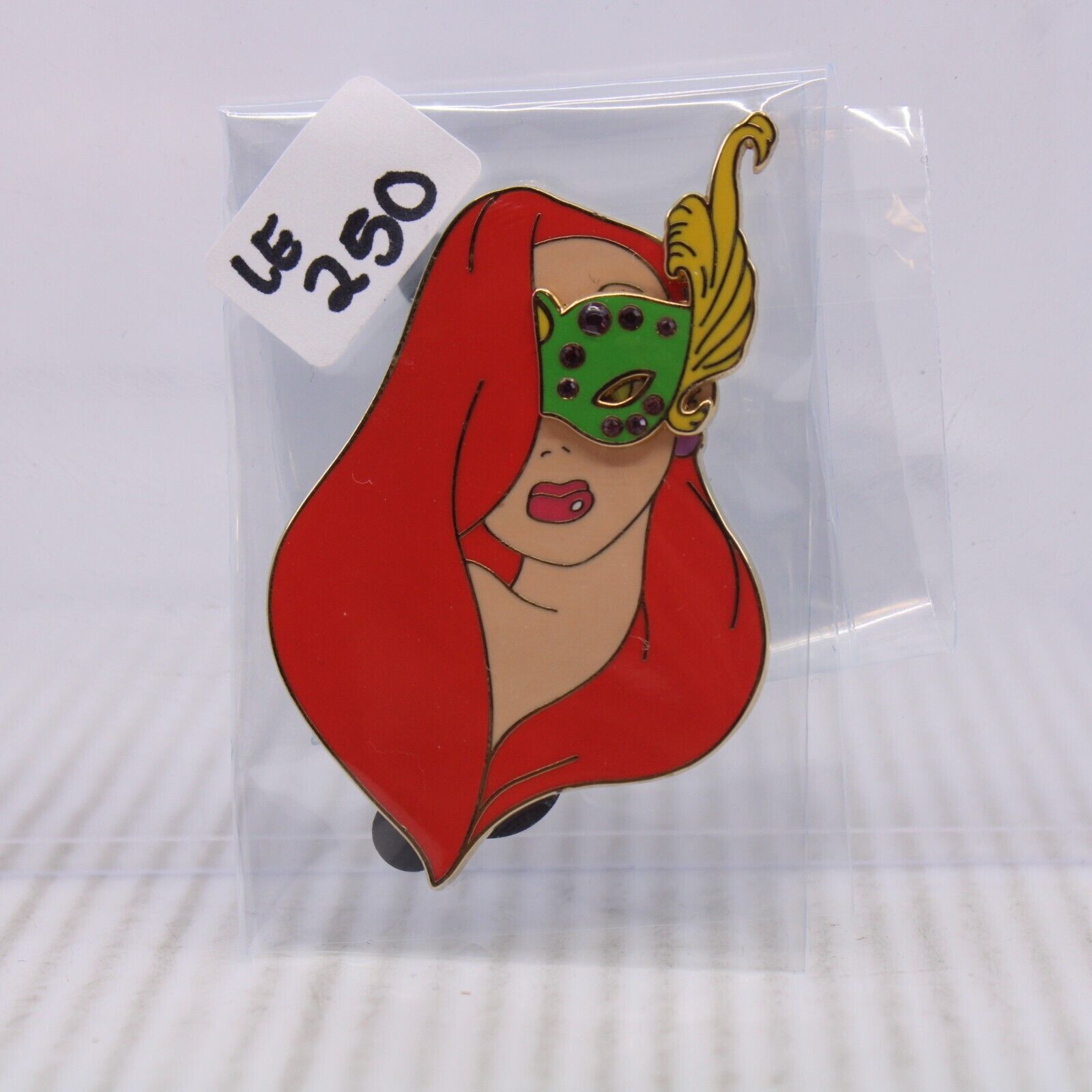 B4 Disney Shopping DS LE 250 Pin Jessica Rabbit Mardi Gras Masquerade Mask