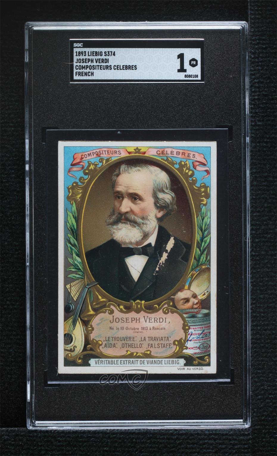 1893 Liebig Famous Composers French Giuseppe Verdi SGC 1 11bd