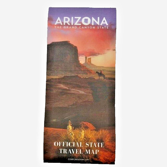 Official Road Map 2024 Arizona State Highway US Map Travel 
