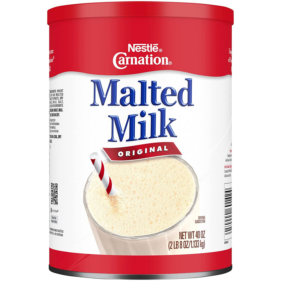 Carnation Malted Milk, 40 Ounce Can (Dry Shelf Stable Malted Milk, Great for Bak