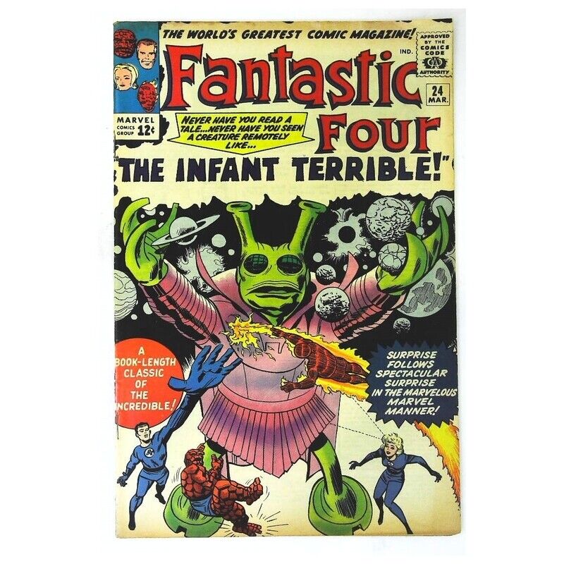 Fantastic Four (1961 series) #24 in Very Fine minus condition. Marvel comics [r;