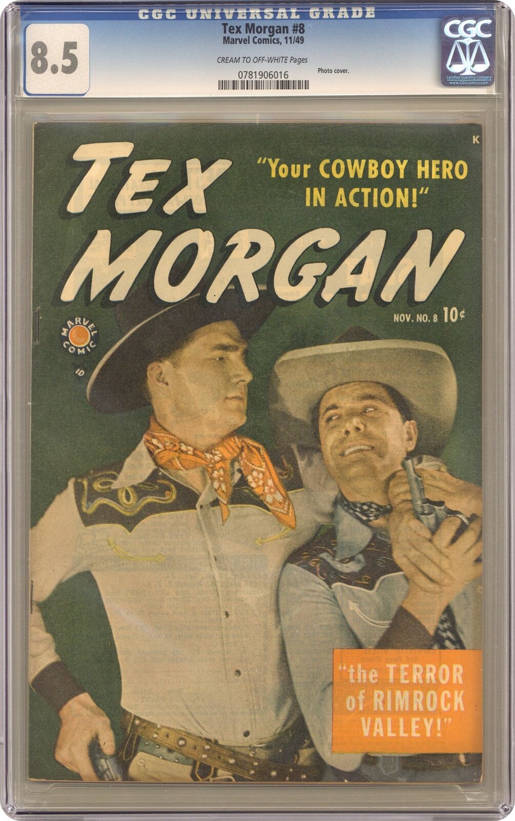 Tex Morgan #8 CGC 8.5 1949 0781906016