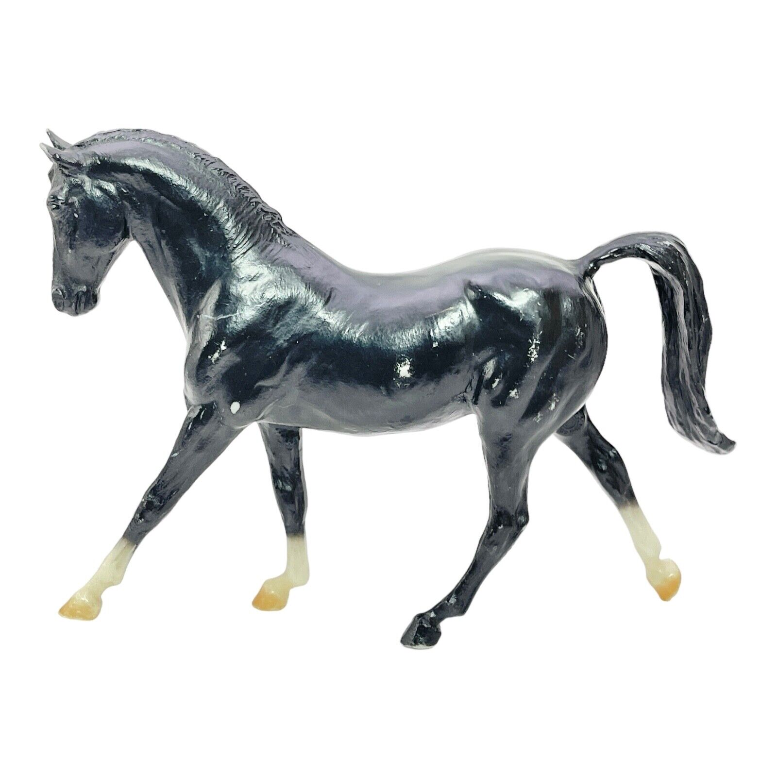 1996-1997 Breyer Hanoverian Black 3 Stocking Horse Model 951