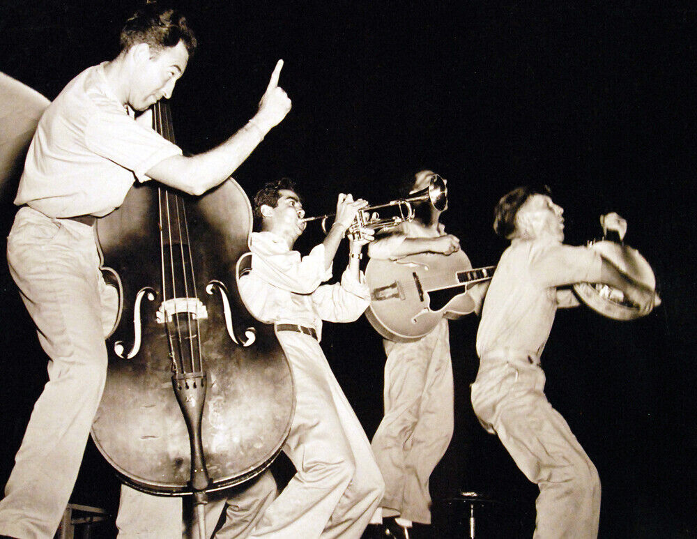 1944 The Tune Toppers on the USS Chandeleur Old Photo 8.5\