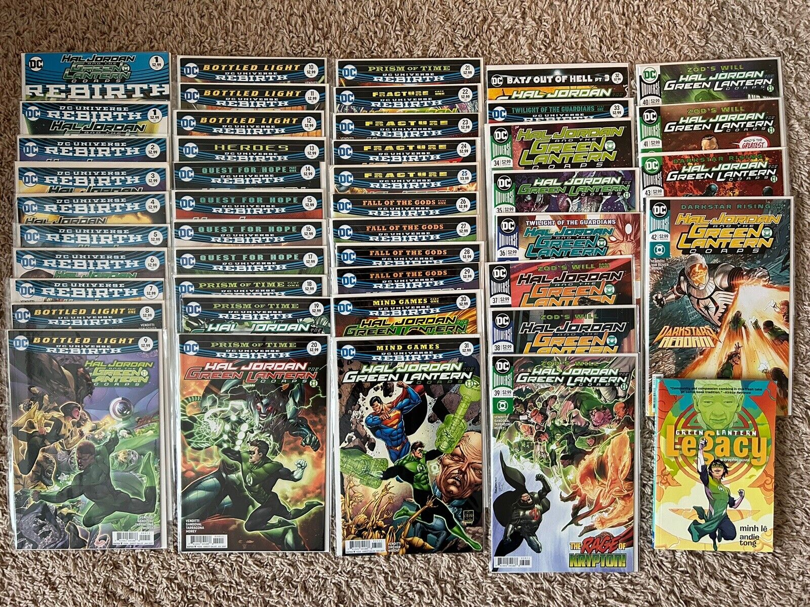Hal Jordan Green Lantern Complete Rebirth 1-42 Comic TP Graphic Novel Lot Batman