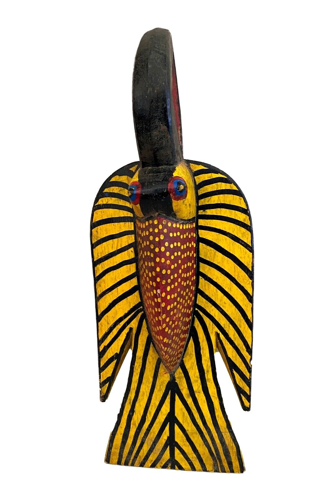 #3650A African Colorful Bird  Mask Bozo Bamana 24\