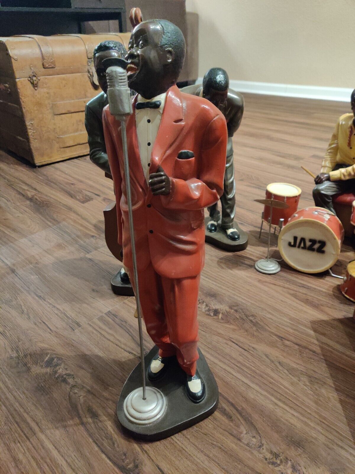 Louis Armstrong Jazz Band Set Figures Vintage Collection Americana Music Decor