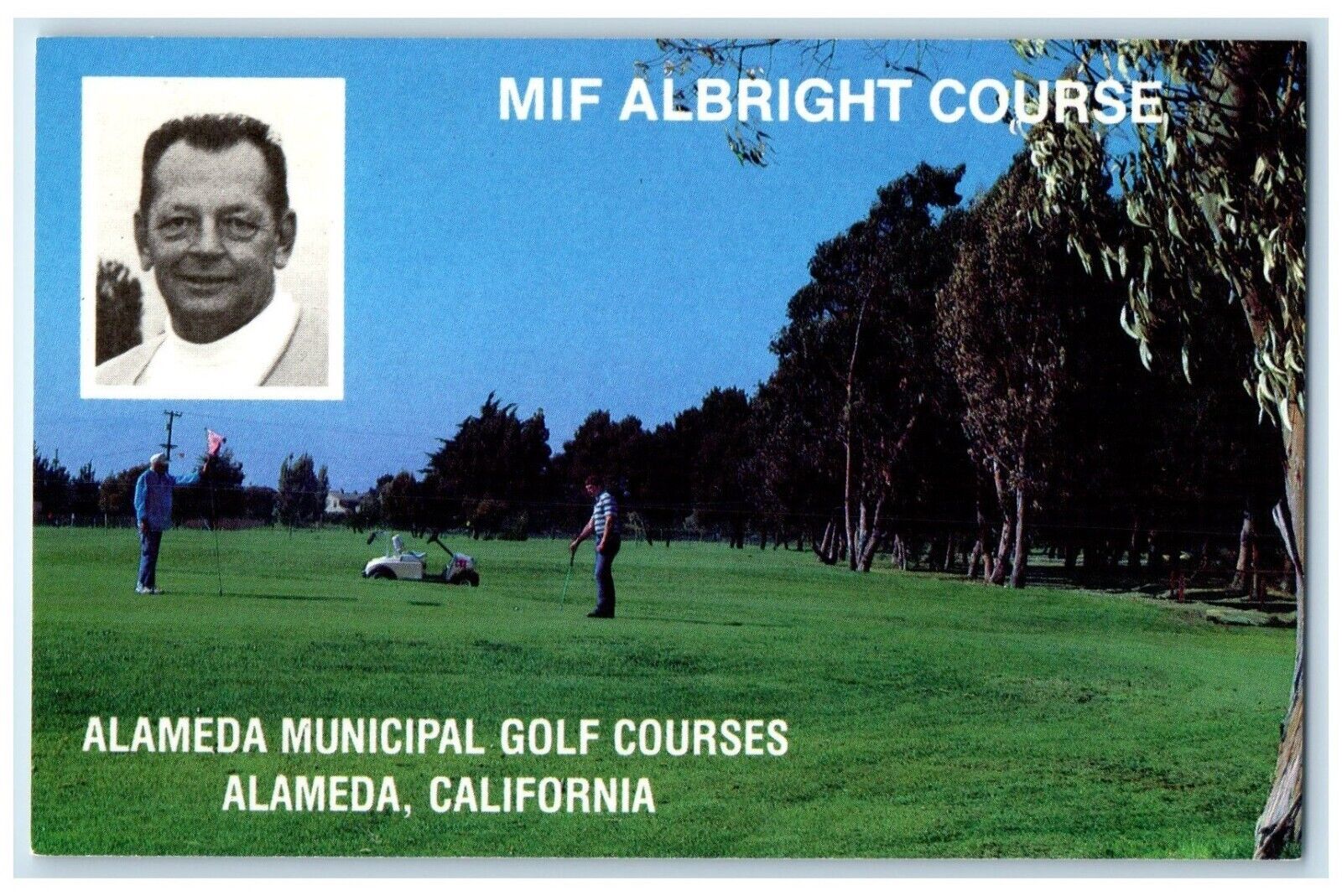 c1960 Alameda Municipal Golf Courses Albright Course Alameda California Postcard