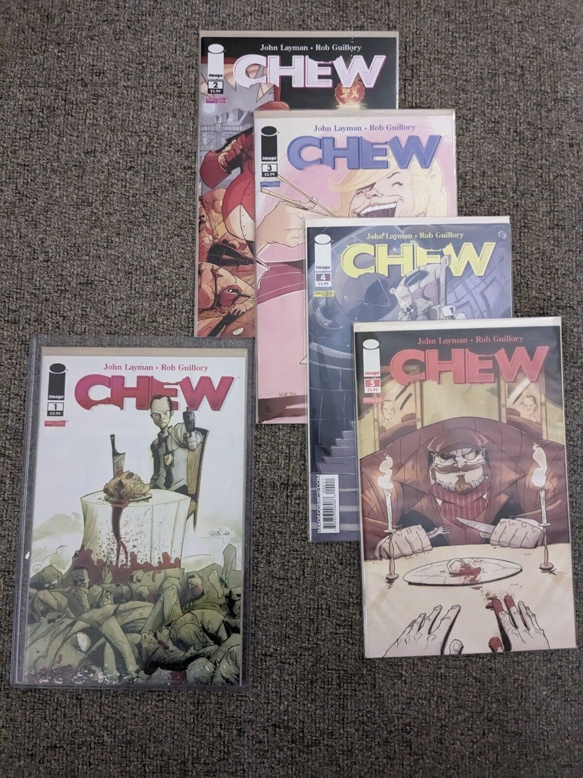 Chew #1 1st Print-Chew Comic Set Issues 1-5 All 1st Prints NM Condition