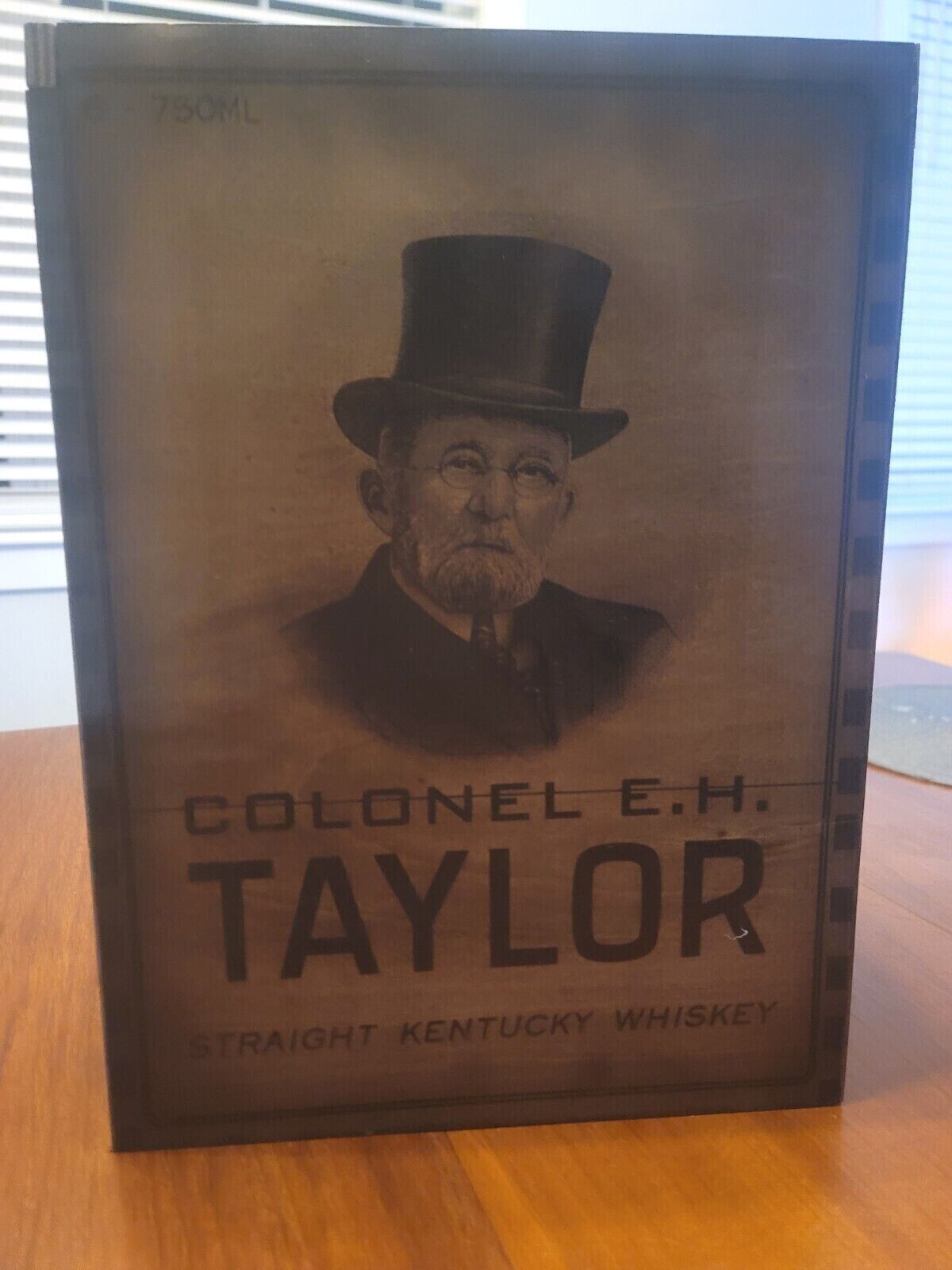 EH Taylor Wooden Commemorative Box /  E. H. Taylor Jr. Bourbon wooden box