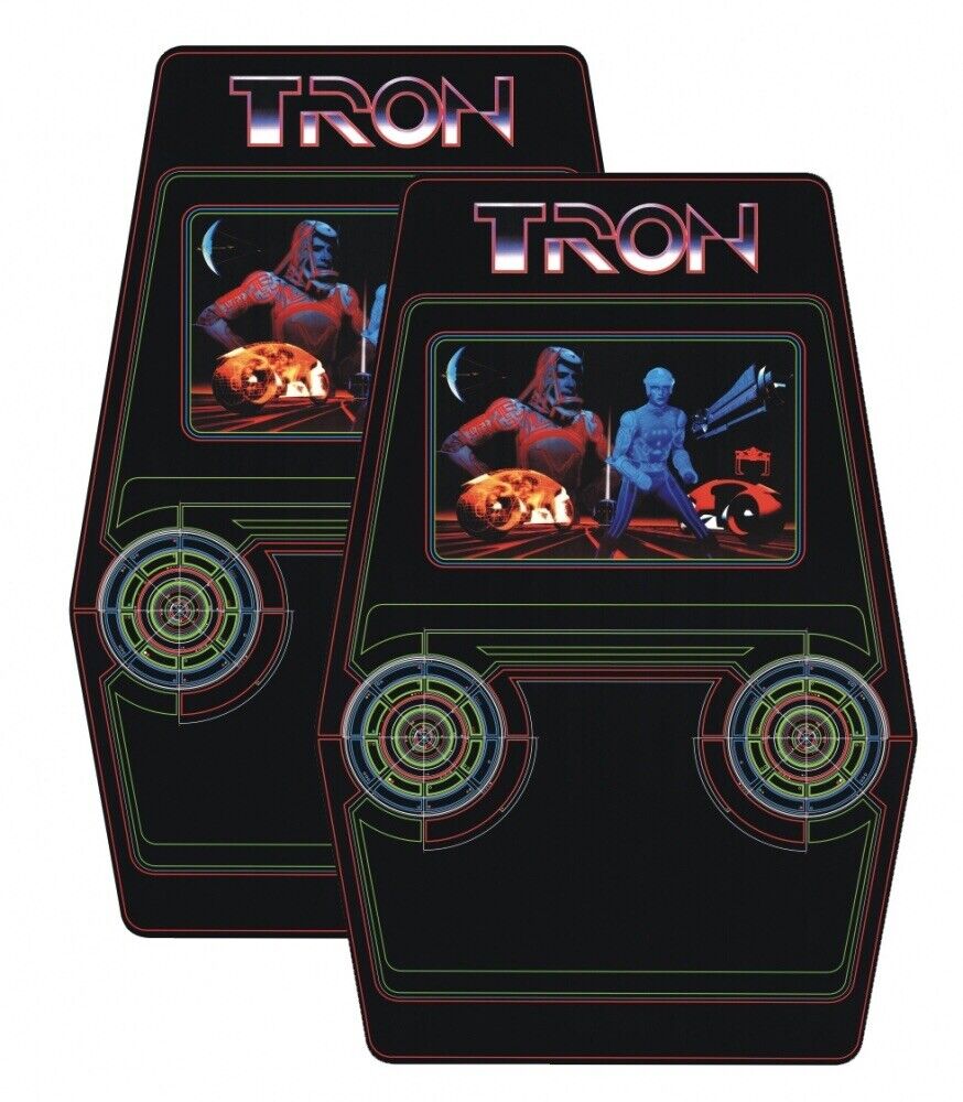 Tron Arcade Side Art 2pc Set - OEM Sized Premium Vinyl Laminated