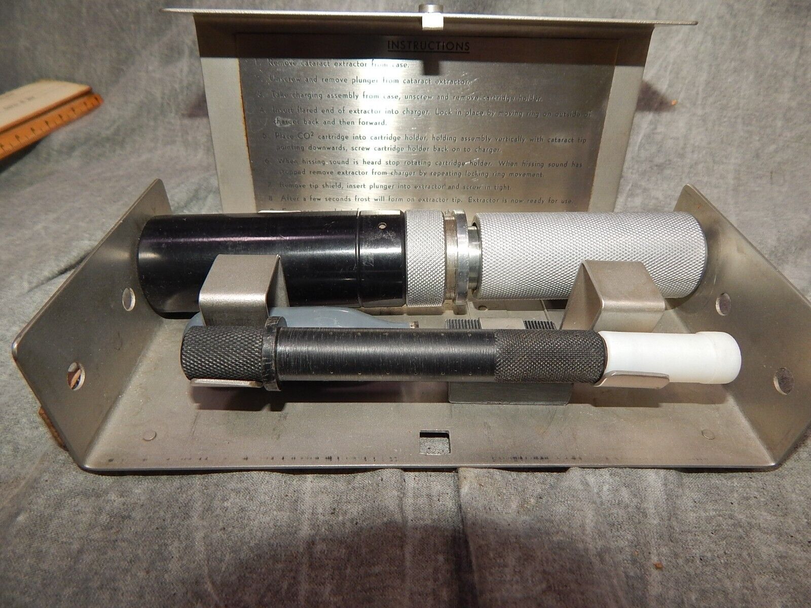 c 1960's Bellows Cryoextractor (Cataract Surgery) by Mueller