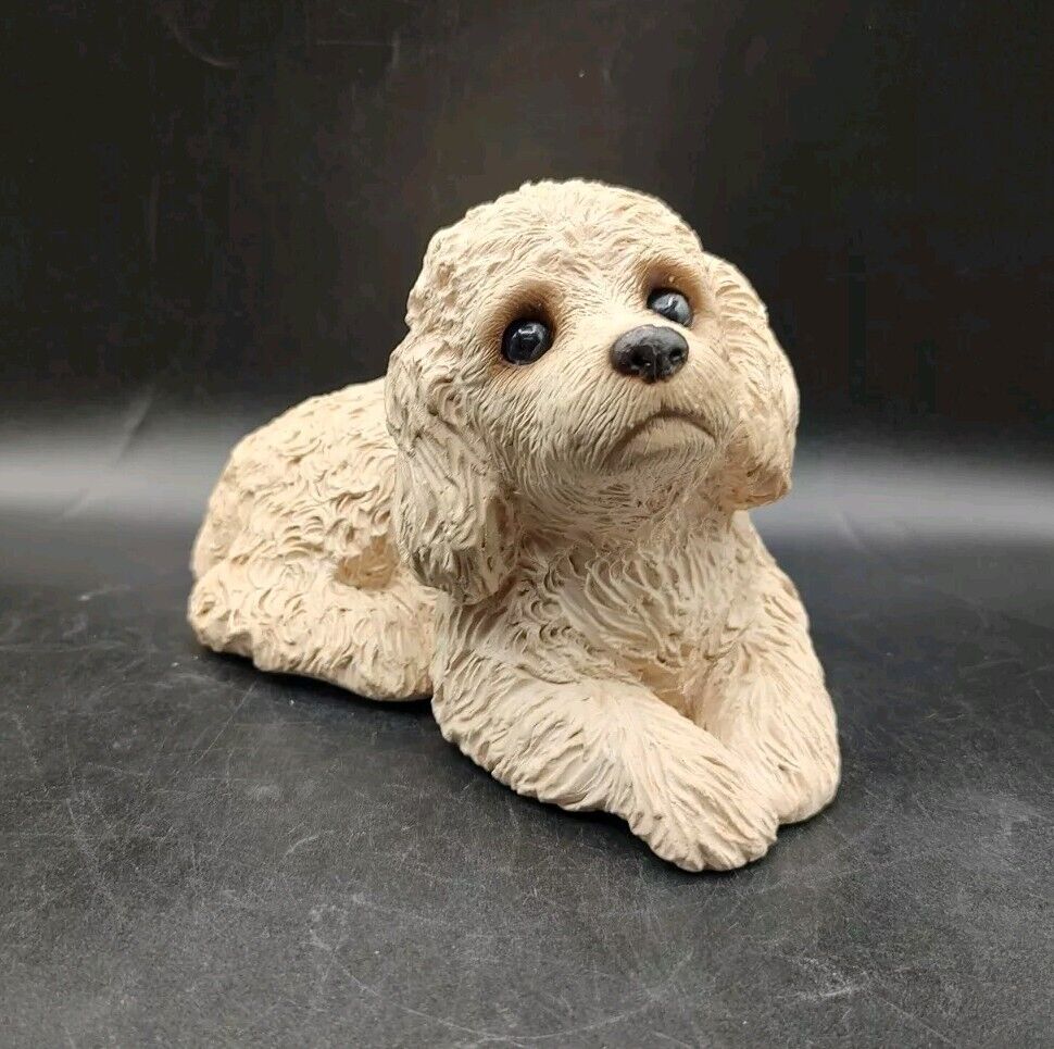 Vtg Sandicast Signed By Sandra Brue Miniature Poodle Dog Figurine