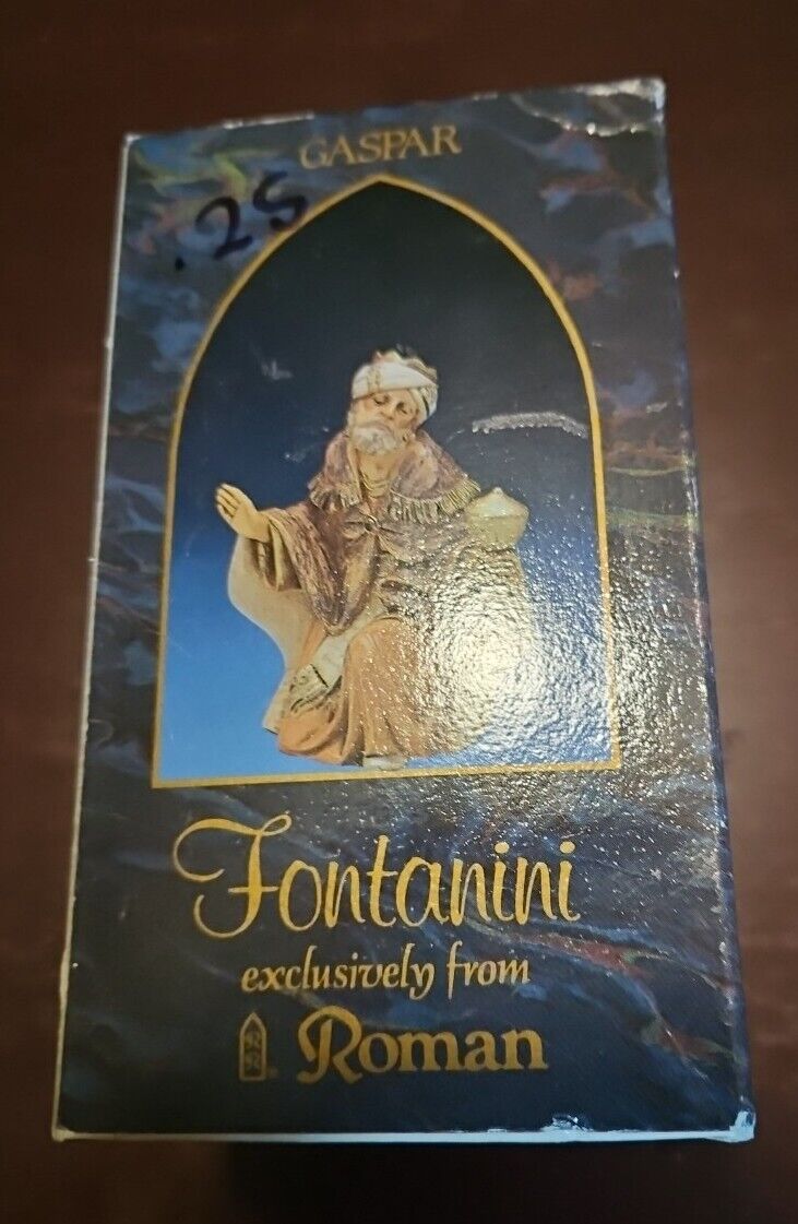 Fontanini Roman Italy 1992 Wiseman King Gaspar #5 Nativity Fig #72515 Box + Card