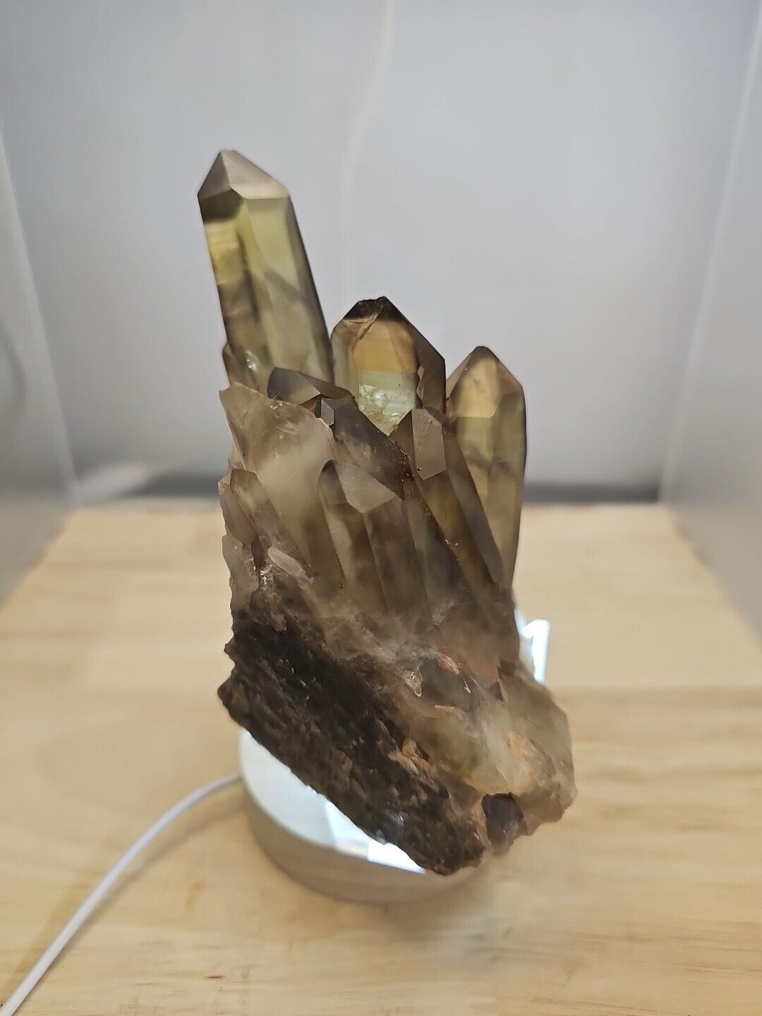 1.87LB Natural Citrine cluster mineral specimen quartz crystal healing