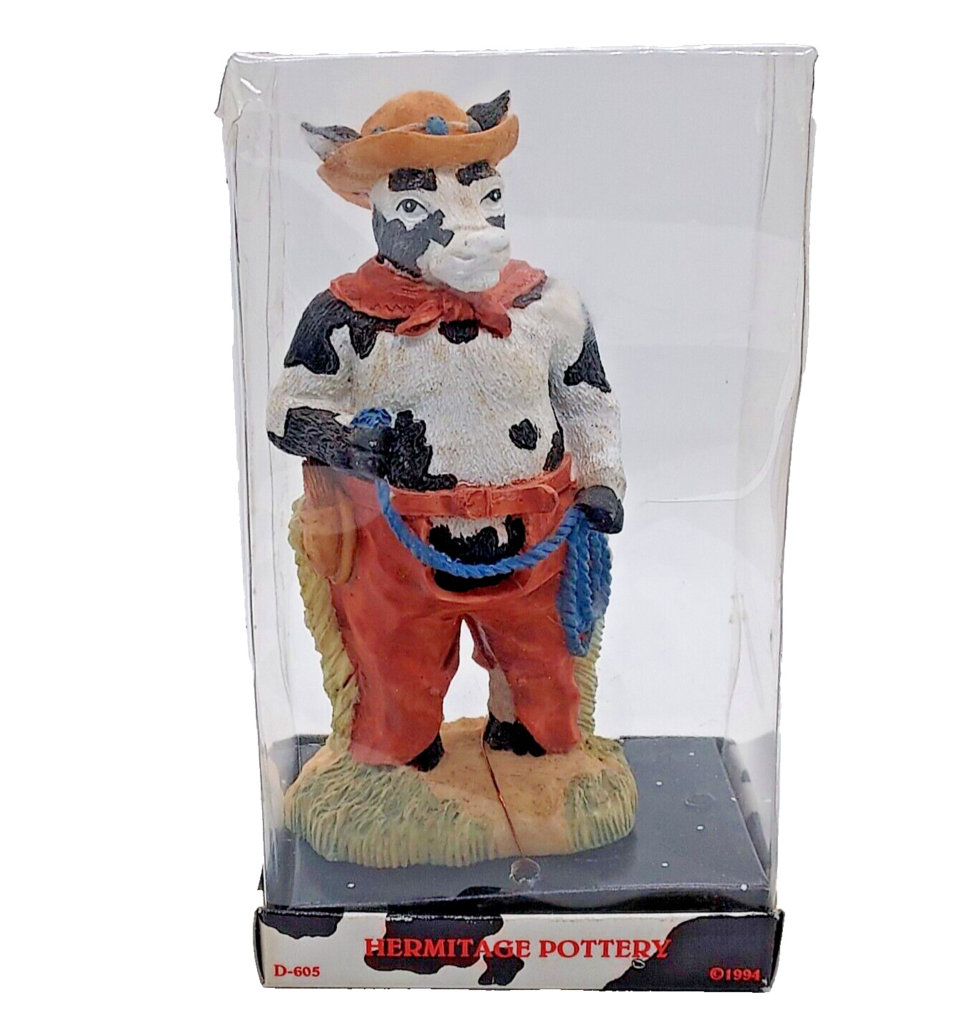 Hermitage Pottery 1994 Limited Edition Bull Figurine D-605 New In Box