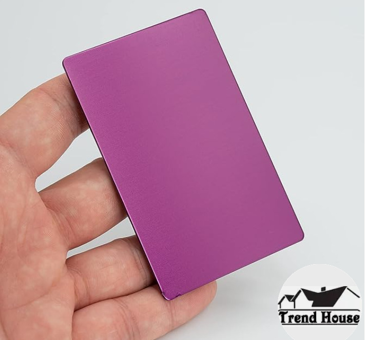 Tesla Purple Plate Energy Card Purple Orgonite Orgonite Anodized Anodized