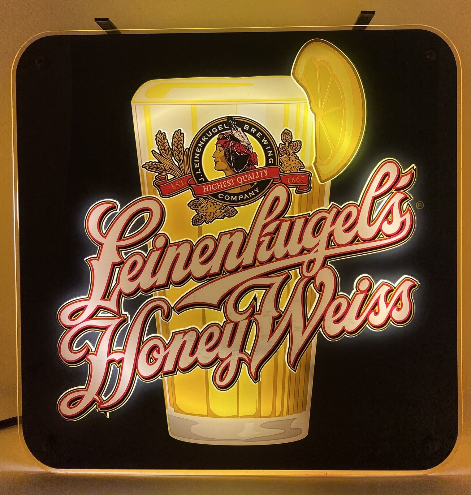2008 Leinenkugel’s Honey Weiss Lighted Sign 