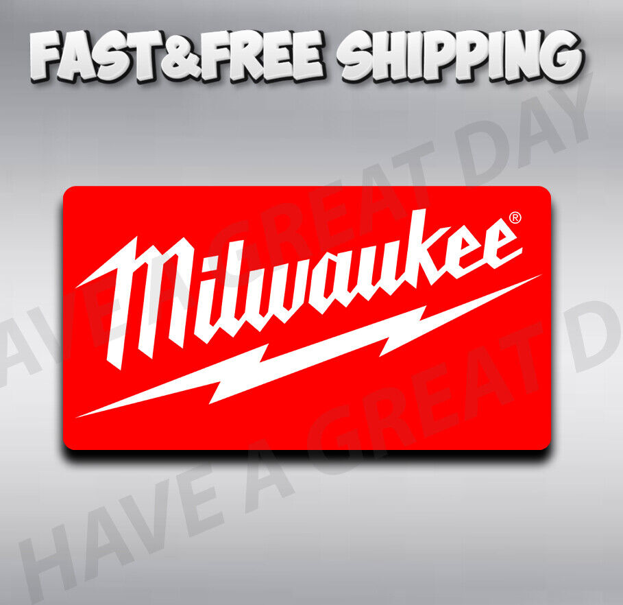 Milwaukee Tools V3 Logo Sticker / Vinyl Decal  | 10 Sizes with TRACKING