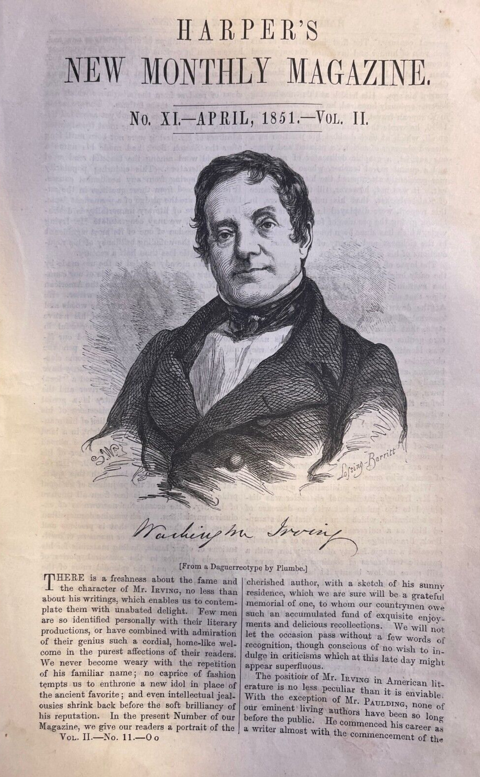 1851 Author Washington Irving Sunnyside