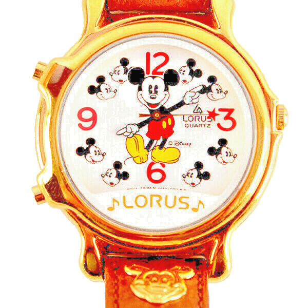 Mickey Disney Plays 2 Musical Tunes, NIB Unworn Lorus Seiko Vintage Watch $159