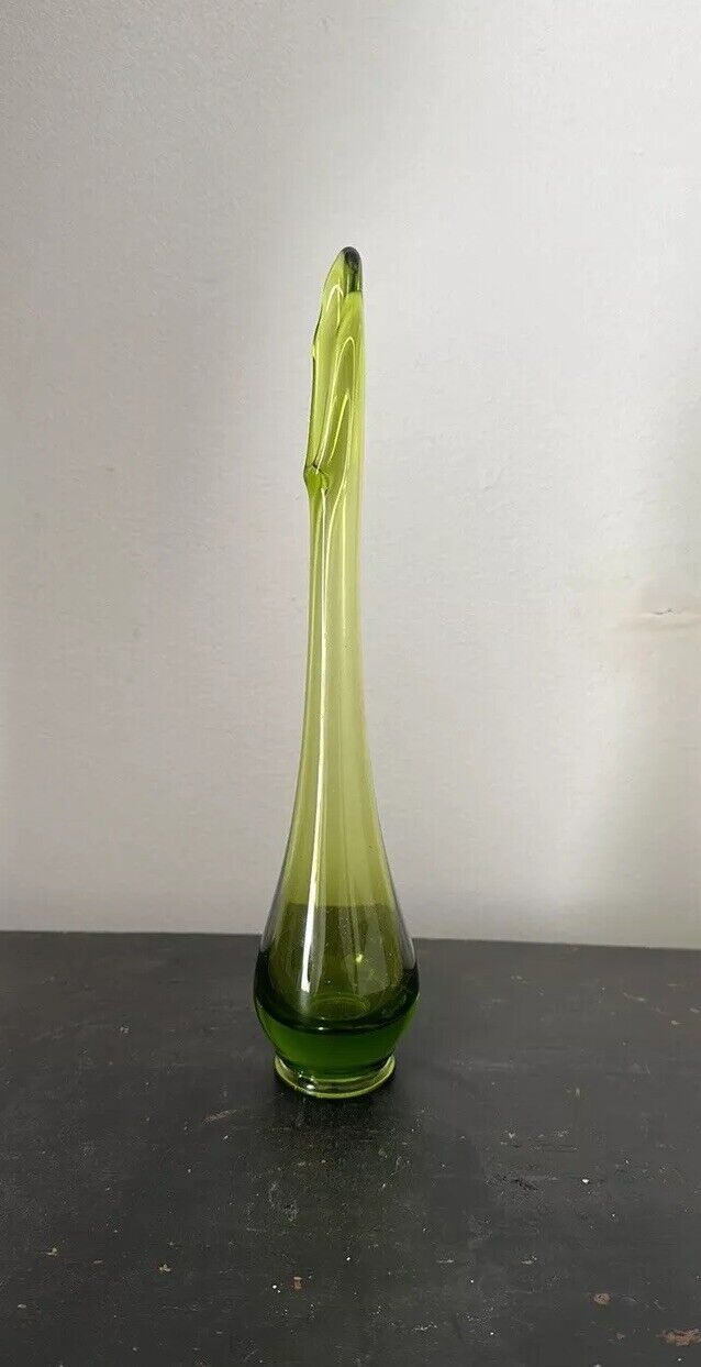 Vintage MCM Green Mini Swung Vase