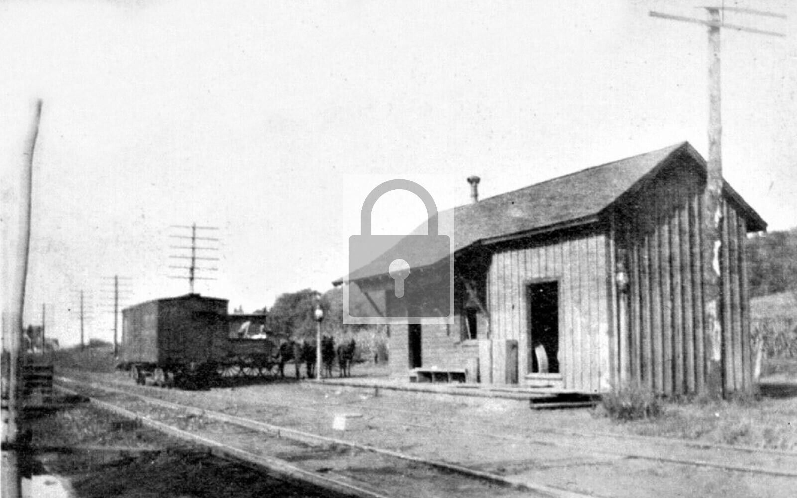 Railroad Train Station Depot Glenarm Maryland MD Reprint Postcard