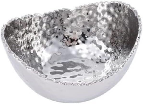 Pampa Bay Small Oval Bowl, 5.25-inch Length, Silver