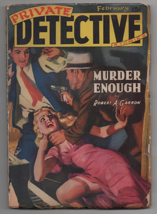 Private Detective Feb 1942 Volume 10 Issue 3 Blonde GGA H J Ward Cvr
