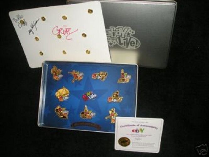 Ebay Live Boston 2007 Gold Pin Collection COA Signed Limited Edition 162/200 