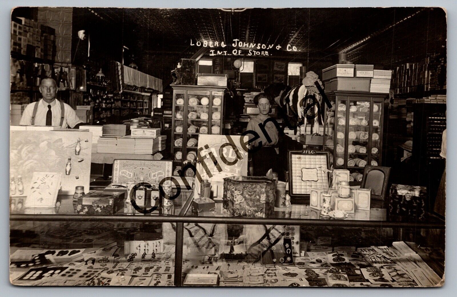 Real Photo Store Interior Merchantile Store Nelsonville WI Wisconsin RP RPPC L40