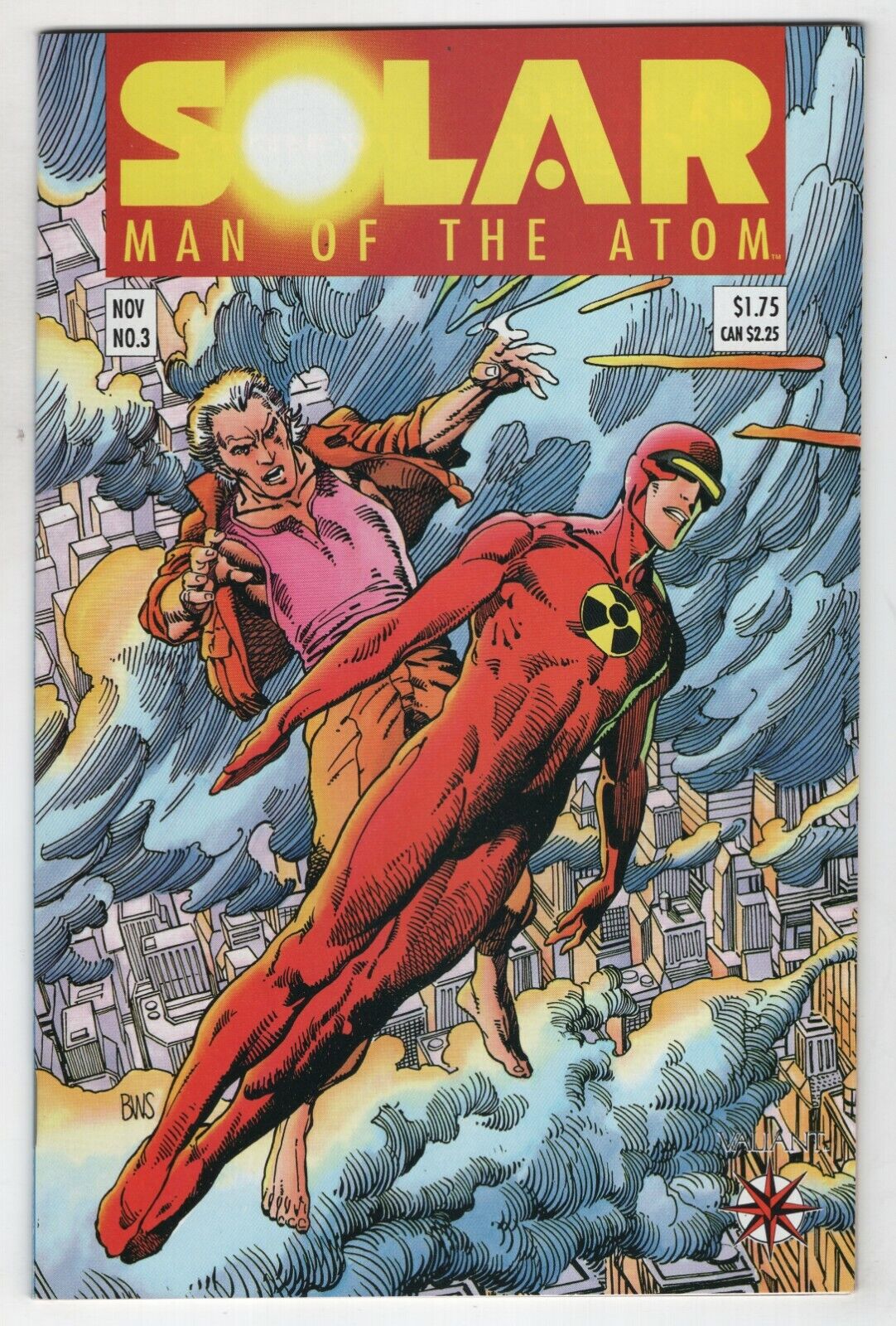 Solar Man Of The Atom 3 Valiant 1991 NM 1st Toyo Harada Harbinger Foundation
