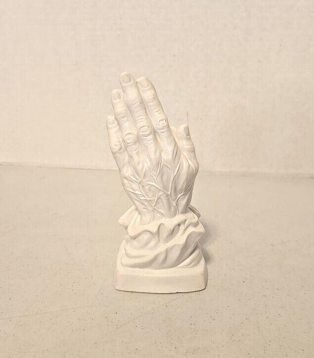 Porcelain Praying Hands Figurine, Vintage Religious Decor, ArtMark Made In Japan