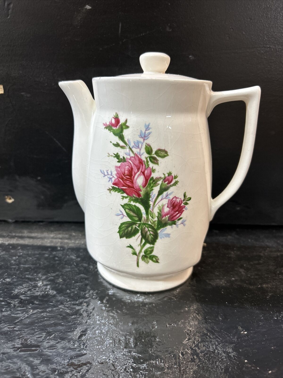 Vintage Electric 6 1/2” Teapot Roses, No Cord