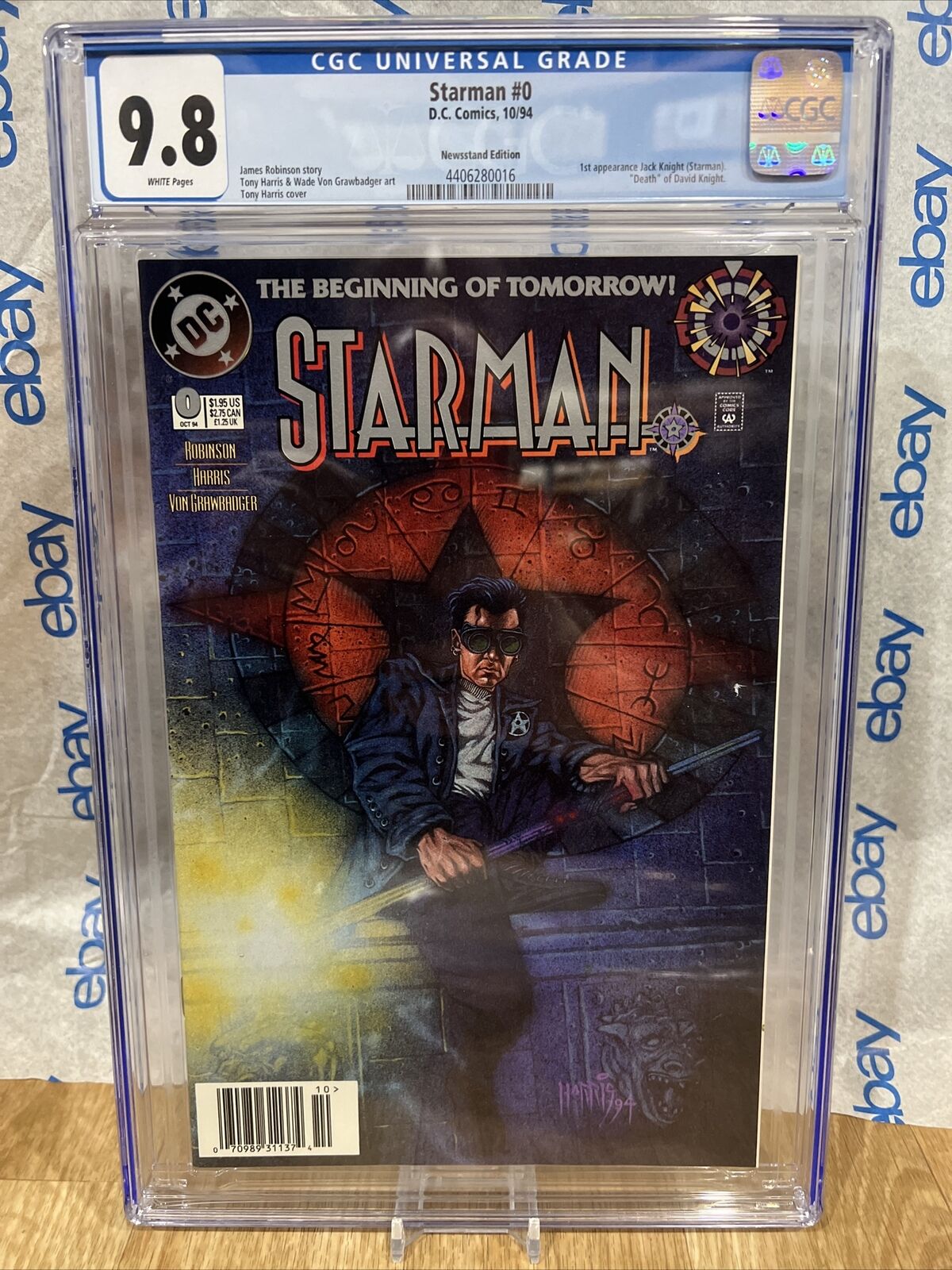 Starman #0 CGC 9.8 1994 Key 1st Jack Knight Starman Deak Knight Newsstand Comic