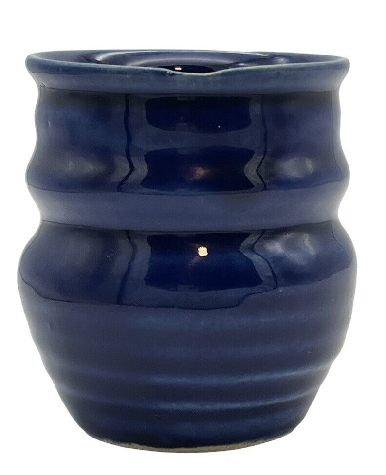 Van Briggle Studio Potter Original by Chris Scalia Cobalt Glazed Vase 1996-1998