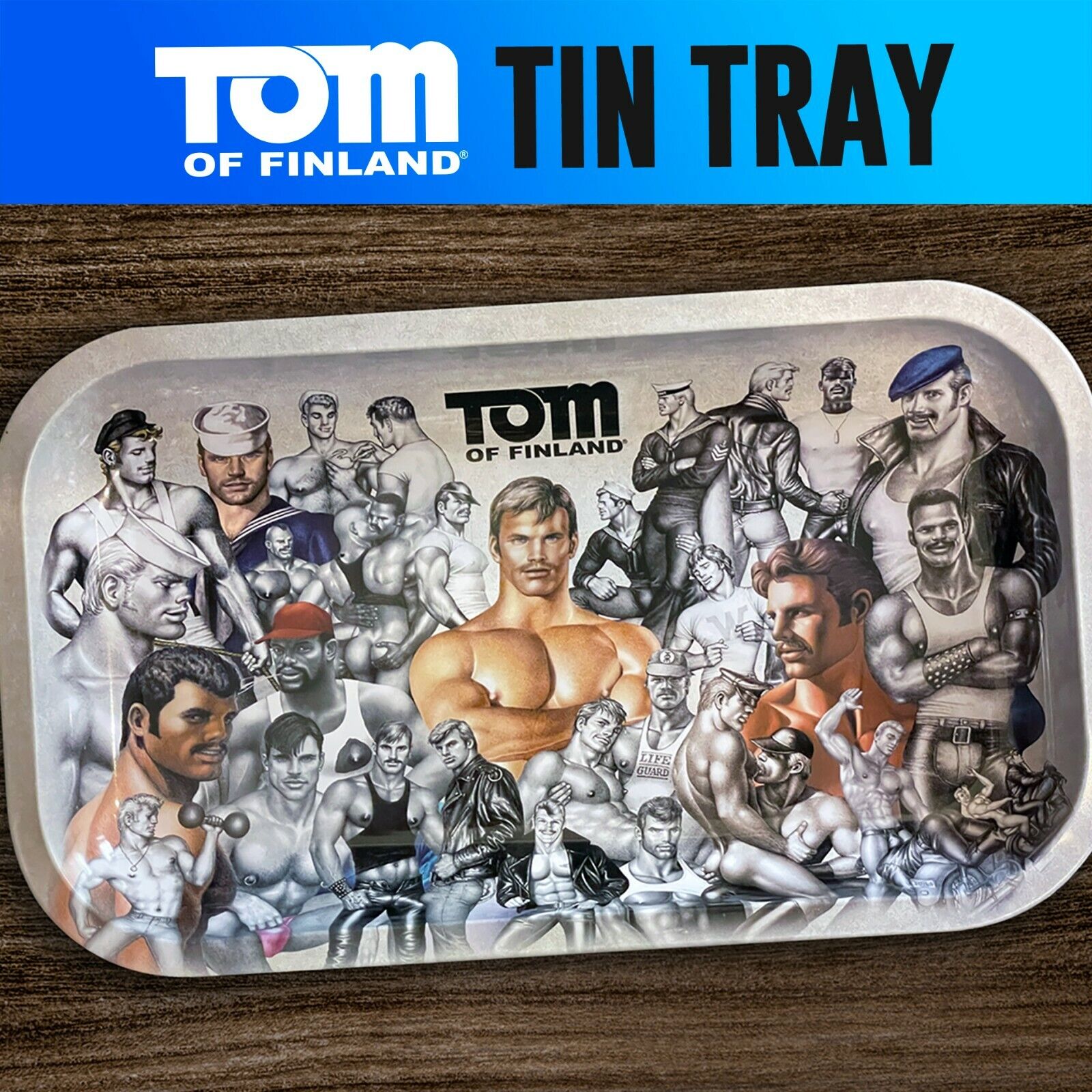 Tom of Finland Mini Serving Tray ( Gay, Queer, LGBTQ)