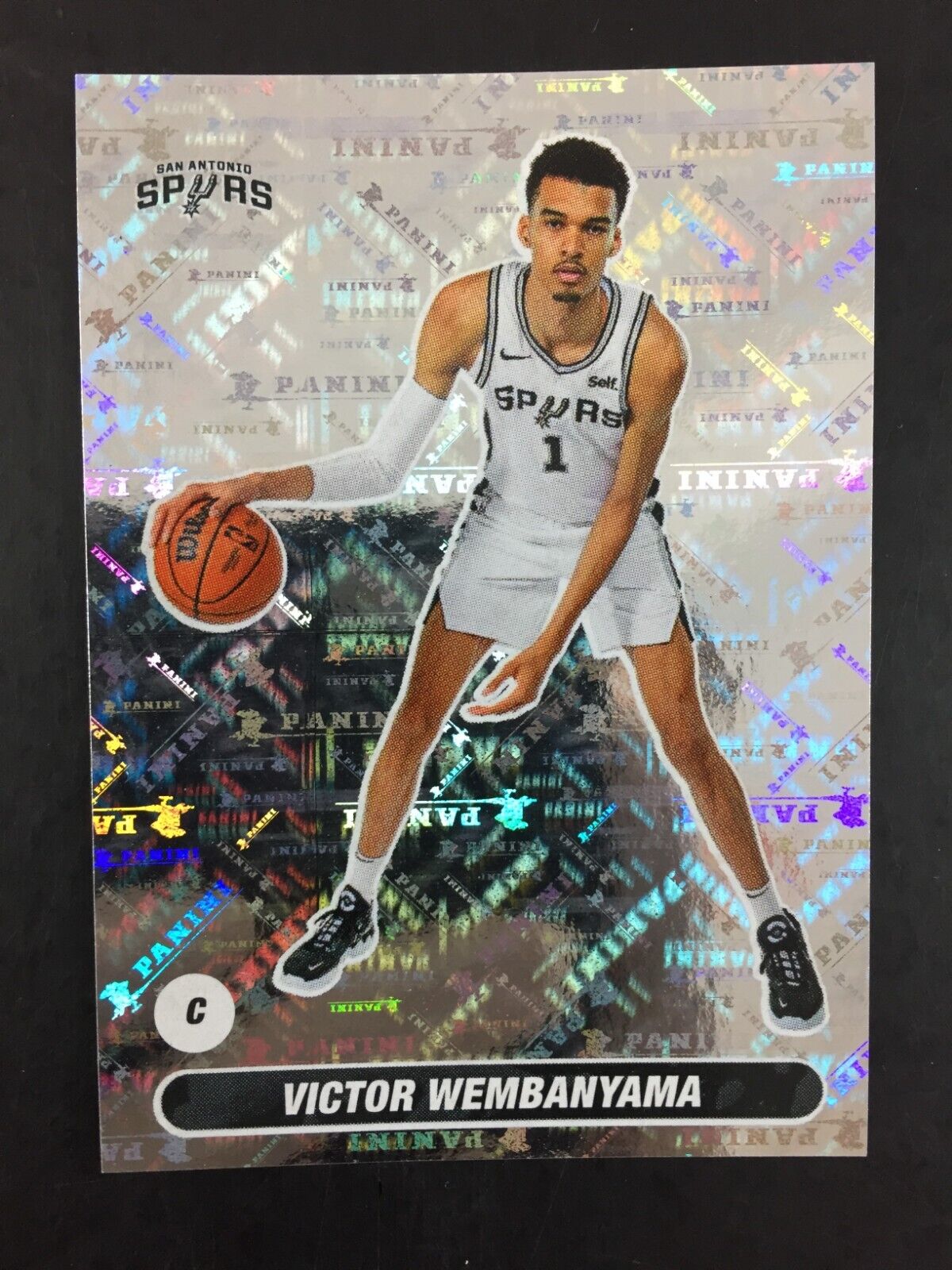 Victor Wembanyama Rookie Sticker NBA Panini 2023 2024 (24) #465 Holo / Euro