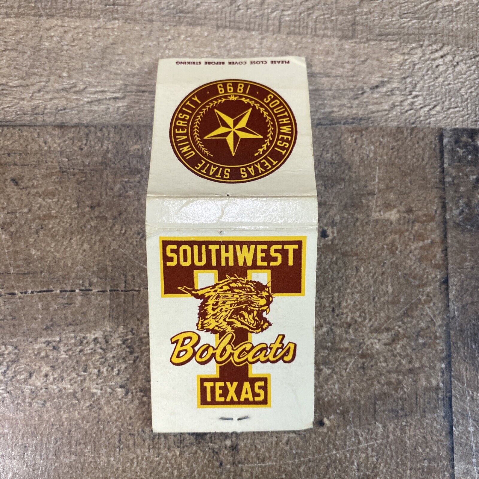 Vintage Rare Southwest Texas State University SWT Collectable Matchbook