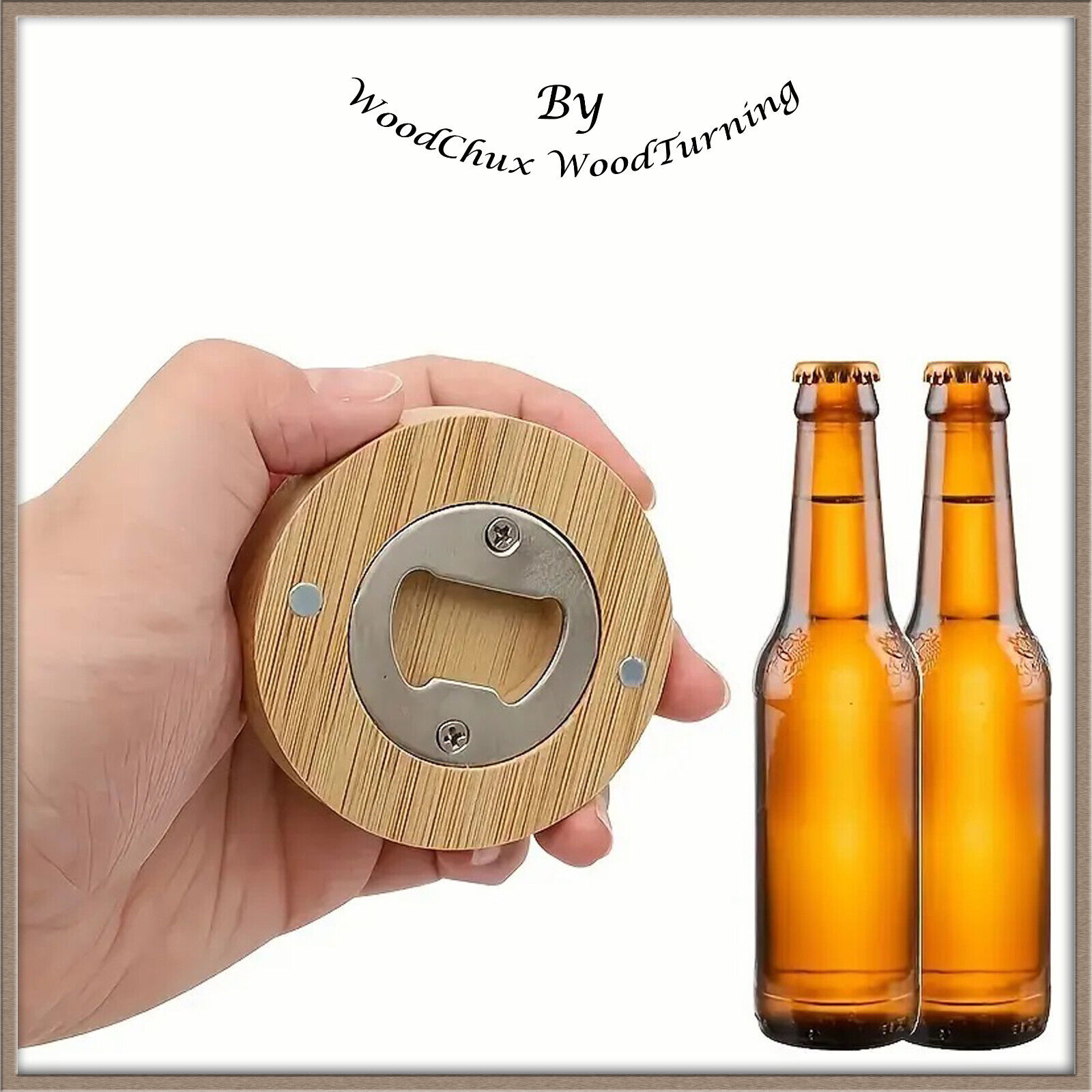 Solid Wood Bottle Opener Lever Style Beer Bottle Cap Opener Tool
