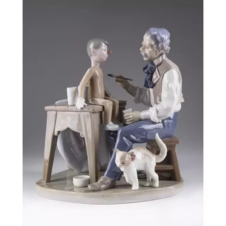 1985 Vintage Porcelain Statue Figure Doll Artist Lladro Collectible Marked 24 cm