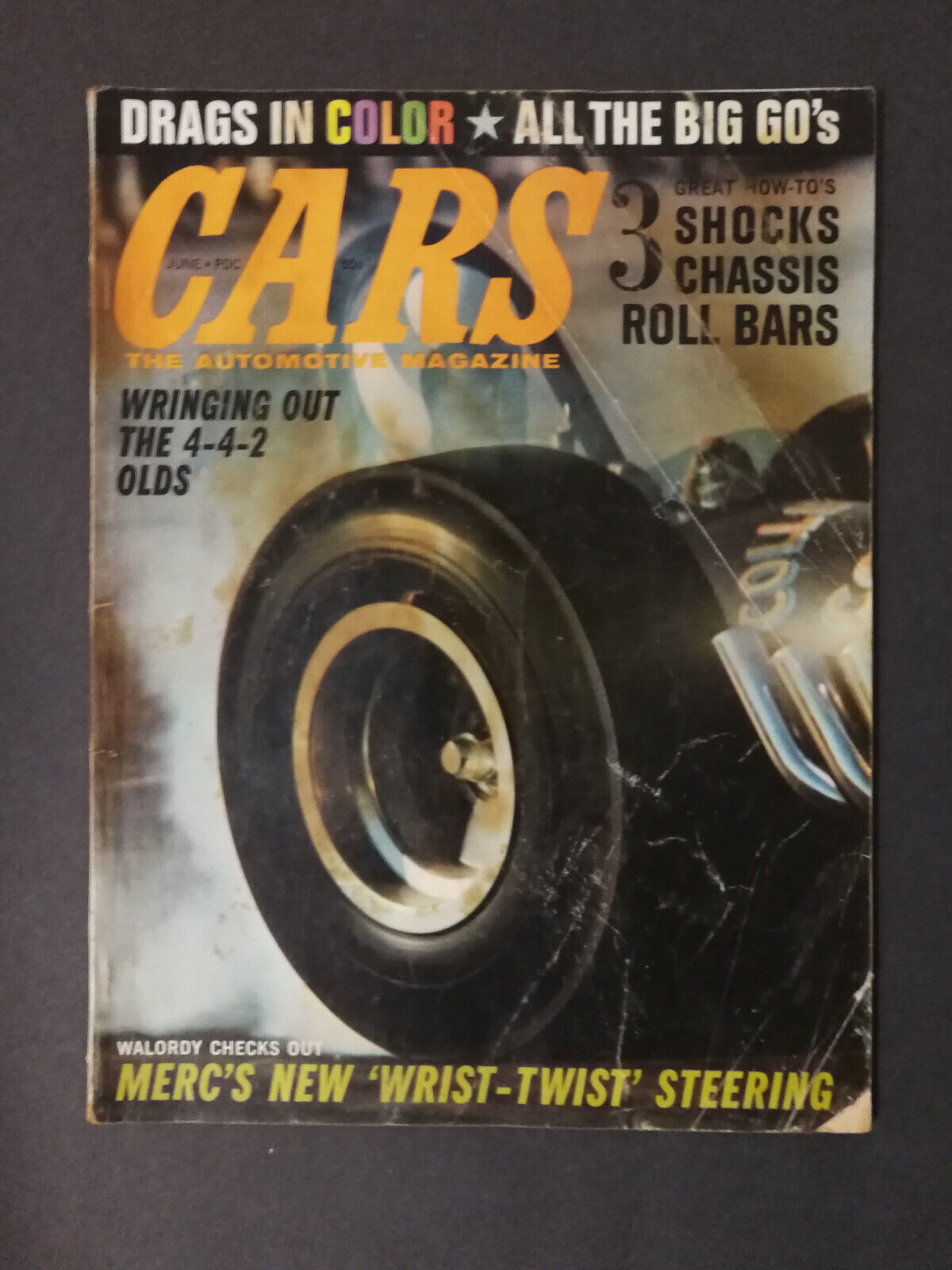Cars The Automotive Magazine June 1965 Oldsmobile Olds 4-4-2 442 - NHRA - 1022