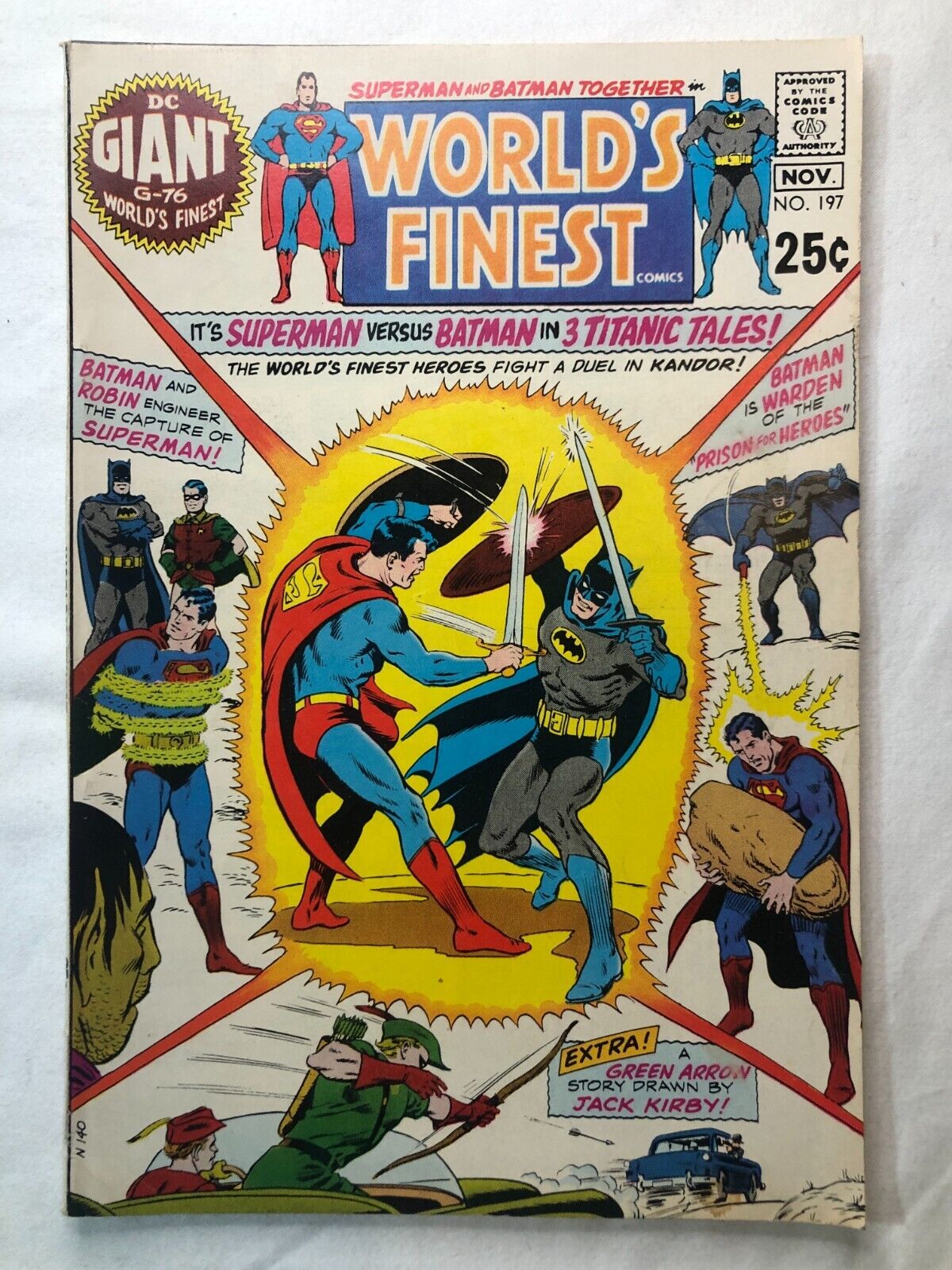 World's Finest Comics 197 Nov 1970 Vintage DC Comics Bronze Superman & Batman
