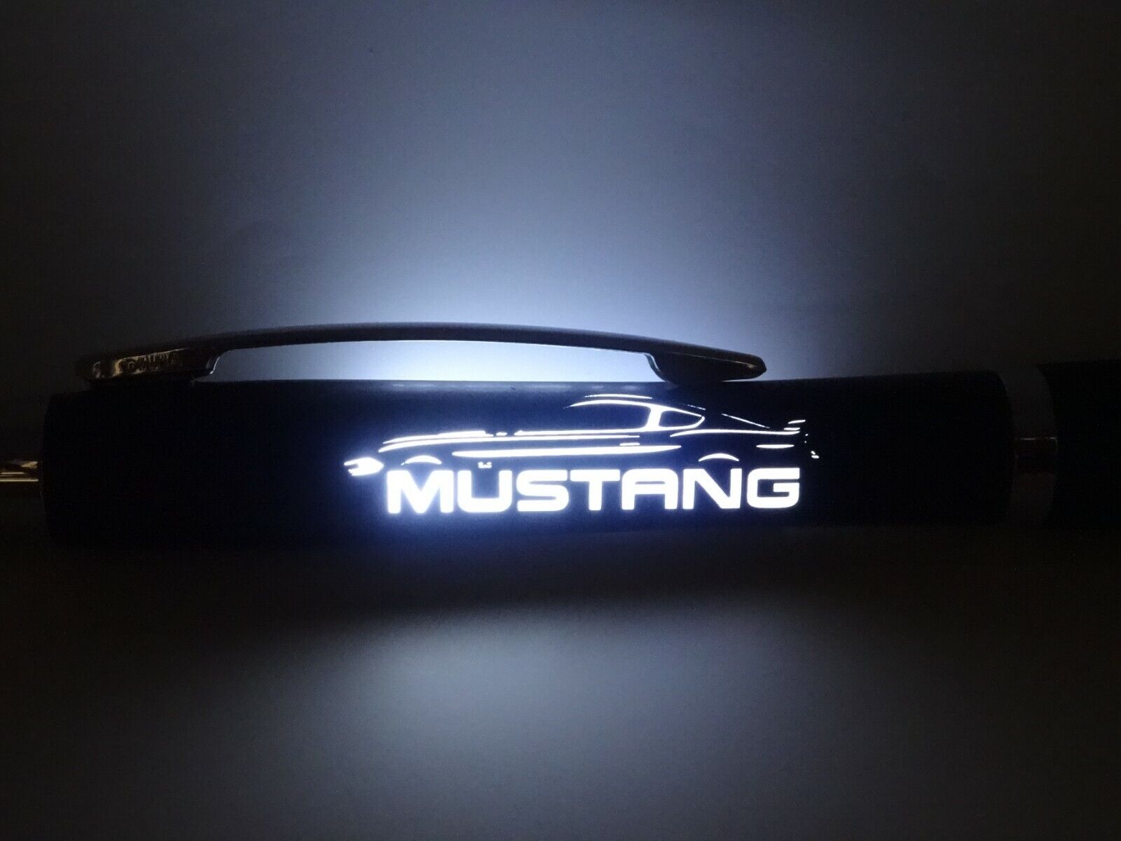 Lighted ford Mustang car ink pen