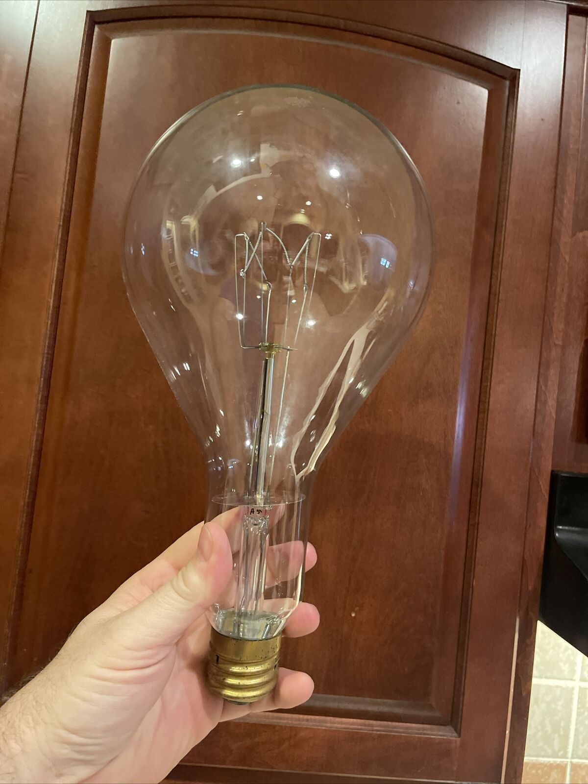 Antique General Electric GE Mazda Edison Light Bulb 13”
