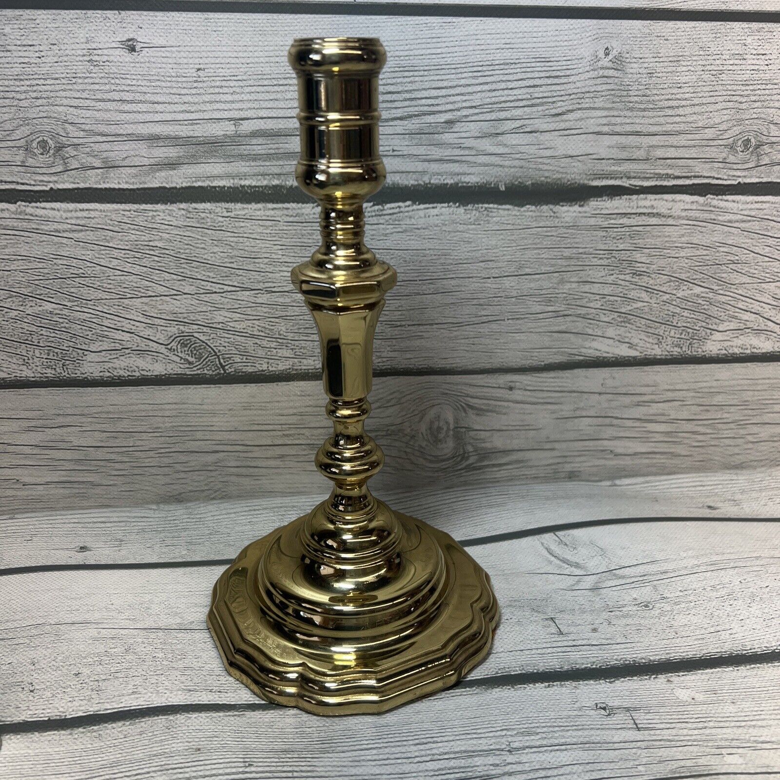 Baldwin 9” brass candlestick holders vintage USA