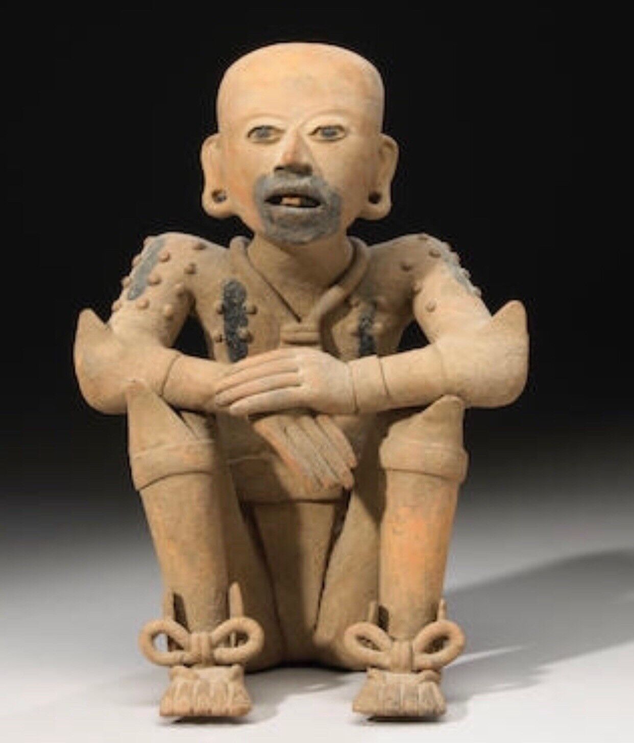 Large Remojadas Priest, Pre Columbian Art From Mexico